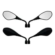 PAR ESPELHO RETROVISOR MODELO MINI BMW F800 / GS 800 HONDA / YAMAHA PRETO