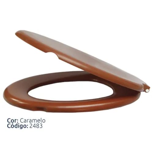Assento Almofadado Sanitário Caramelo ALUMASA