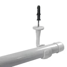 Varao Cortina Suporte Teto Decorativo Barra Grossa 28mm Simples Instalação 3 Mts Sala Quarto Branco