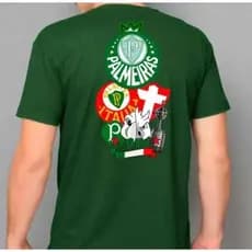 Camisa Unissex Palmeiras Torcedor Camiseta Time Verdão Futebol Esportiva Gola Redonda 100% Algodão