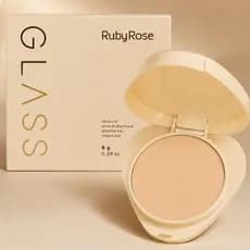 Pó compacto F10/F20  Glass Ruby Rose Unidade ou Kit c/ 2