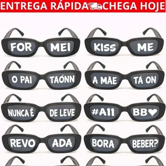 Óculos Personalizado Com Frase Festa Casamento Formatura Aniversário UV400