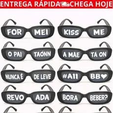 Óculos Personalizado Com Frase Festa Casamento Formatura Aniversário UV400
