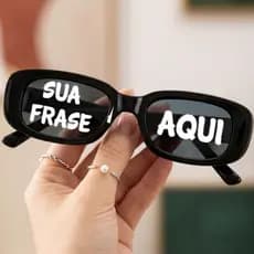 Óculos Personalizado Para Festa Com Sua Frase Formatura Casamento Retrô