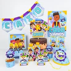 Kit só um bolinho pk xd azul menino pkxd
