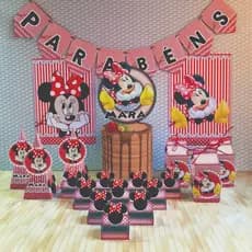 Kit só um bolinho minnie vermelha