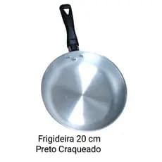 Frigideira Aluminio 20 cm preto craqueado 1,0 L