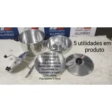 Panela Banho Maria 5 em 1 com Pipoqueira reforçada capacidade 5 litros