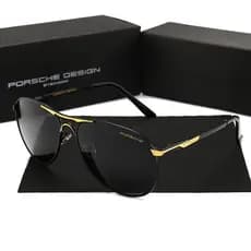 8722 Luxo Homens Polarizados Uv400 Anti Glare Womens Praça Marca Designer Retro Condução Piloto Aviador Porsche