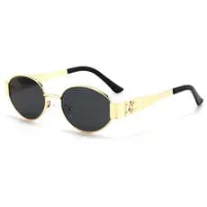 Nova moda High-End Ultra-claro óculos de sol das mulheres dos homens ao ar livre condução único Retro Metal Oval óculos