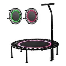 Mini Trampolim Jump Profissional Pula Pula Com Apoio Ajustavel 100cm
