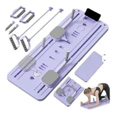 Prancha De Deslizamento Portátil  Doblavel 7 Em 1 Pilates Abdominal