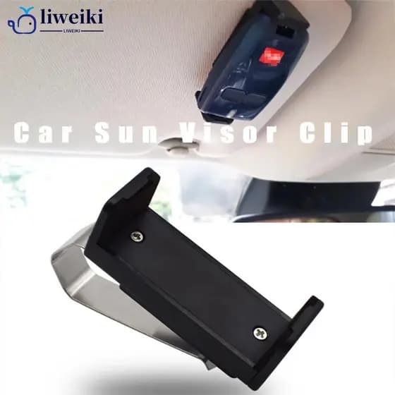 LIWEIKI Carro Sun Visor Clip Holder Porta-Chaves Remoto Abridor De Instalação Rápida 45-67mm Para Controle De Garagem Q5V6