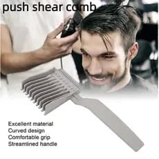 Pente De Cisalhamento Masculino , Corte De Cabelo Profissional , Design Gradiente , Posicionamento De Borda Push , Ferra