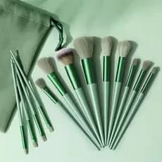 Conjunto De Pincéis De Maquiagem Com 13 Peças , Pó , Sombra Para Os Olhos , Base , Rouge , Mistura , Beleza , Ferramenta