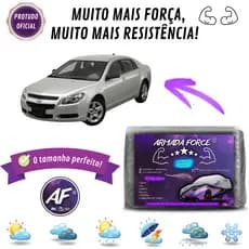 Capa de Cobrir Carro MALIBU Forro Central 100% Impermeável FORRADA Protege Anti- U.V SOL CHUVA