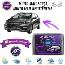 Capa de Cobrir Carro ARIZZO Forro Central 100% Impermeável FORRADA Protege Anti- U.V SOL CHUVA