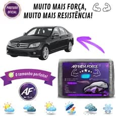 Capa de Cobrir Carro MERCEDES C180 Forro Central 100% Impermeável FORRADA Protege Anti-U.V SOL CHUVA