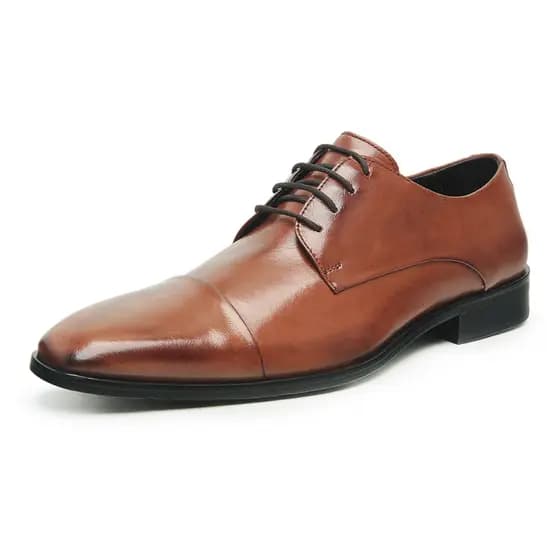 Sapato Social Derby em Couro Sapato Masculino Social Bico Fino em Couro Legitimo