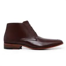 Bota Social Ankle Boot Social em Couro Bota Fina Social Solado de Madeira