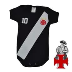 Body Bebe Vasco da Gama Temáticos Bore Infantil Time Gigante Colina Bory  infantil -Bory(K-1)