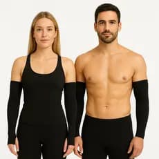 MANGUITO UNISSEX PROTEÇÃO SOLAR PRETO VOLEI CICLISMO MOTOBOY