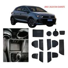 Protetor Tapete Tapetinho Anti Ruído Borracha Fosco Painel Porta Objetos Porta Treco Console Carro HB20 HB 20  Hatch e S