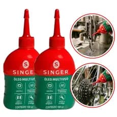 Oleo Singer Multiuso Lubrificante 100 ml Para Maquina de Costura Ferramentas Bicicleta