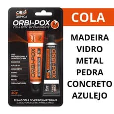 Cola Epoxi (Tipo Araldite) Secagem Rápida Para Madeira Metal Pedra Vidro