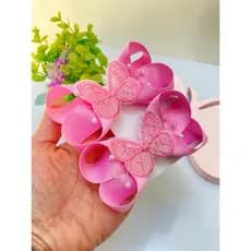 Laço de Cabelo Infantil Borboleta – Par de Laços - laço jardim encantado, infantil