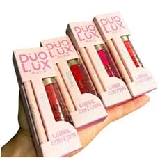 Kit Batom Líquido Matte + Lápis Labial Duo Lux Febella Makeup – Longa duração