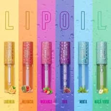 Gloss Lip Oil Hidratante Labial Quitanda - Brilho Intenso, Cheirinho de Frutas