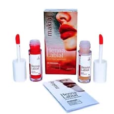 Henna Labial Makiaj - Rosa e Vermelha