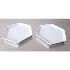 Kit 2 Doceira Decorativa Sextavada Em Cerâmica