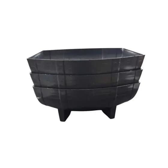 Kit 3 Vaso Jardineira Floreira Plástico Barril Plantas