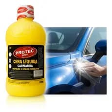 Cera Carnauba Liquida Protec Automotiva Impermeabilizante Alto Brilho Polimento Proteção Pintura Revitalização Premium
