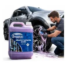 Shampoo Desincrustante 5L Automotivo Concentrado Bugatti Acido Limpeza Pesada Desingraxante Original