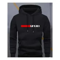 Moletom Canguru Masculino Paris Casaco Flanelado Blusa de Frio