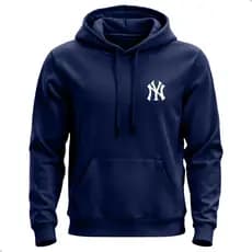 Moletom Canguru  New York Algodão Com Estampa Flanelado