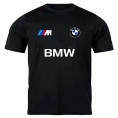 Camisa Camiseta de Carro BMW Corrida 100% algodão Unissex