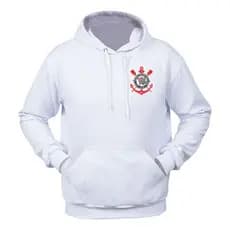 Blusa Moletom Canguru Casaco Timao Futebol Corinthians Time