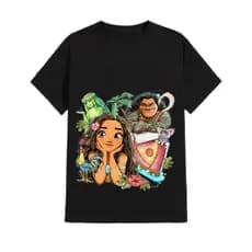 💥 Camiseta Algodao 100% Premium com Estampas Incríveis | Princesas Disney, Moana e Bob Esponja