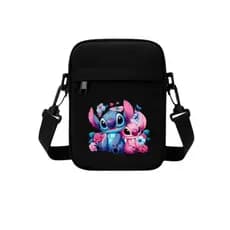 Mini Bag Stitch e Angel Bolsa Transversal Feminina Estilosa e Fofa, Ideal para Presentear.