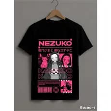 Camiseta 100% Algodao Feminina/Masculina Demon Slayer – Nezuko Kamado – Estampa Exclusiva
