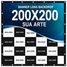 Banner Lona 2,00x2,00 2x2 Personalizada (Arte Inclusa) Para Eventos e Festas