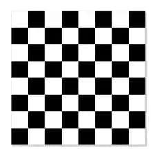 Pista de Dança Xadrez Preto e Branco 2,00X2,00 2x2 Tapete Lona Leves Defeitos