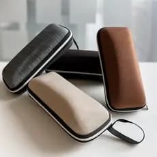Estojo Case Porta Óculos de Sol com Zíper + Flanela