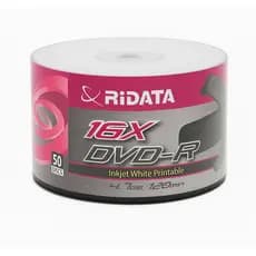50 Unidades Dvd-r Printable Ridata 4.7gb 120 Minutos