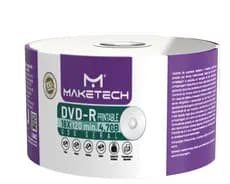 100 Unidades Dvd-r Printable Maketech 16x 4.7gb 120 Min