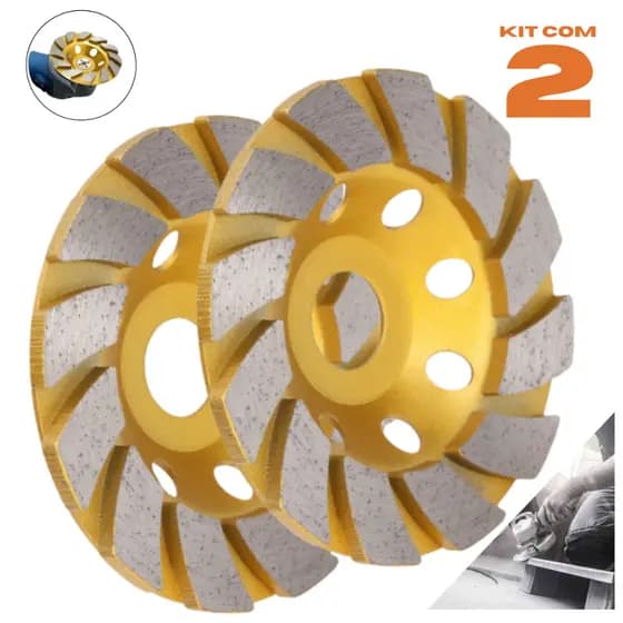 Disco Desbaste Diamantado Turbo 115Mm Alta Durabilidade Corte Preciso Esmerilhadeira